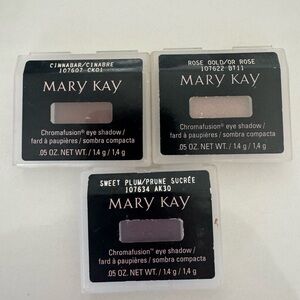 Mary Kay Chromafusion Eye Shadow Trio - Cinnabar, Rose Gold, Sweet Plum